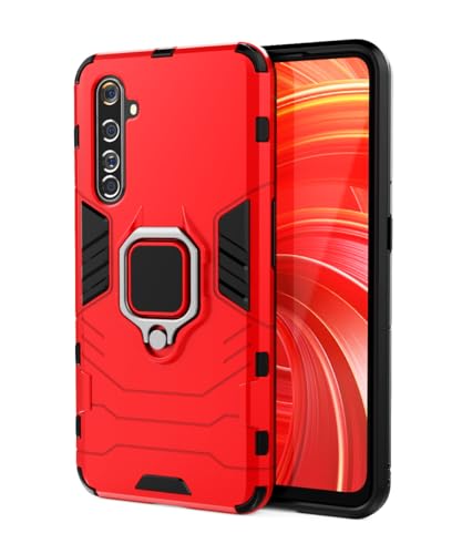SORAKA Funda para realme X50 Pro 5G con Anillo Funda TPU Suave Funda realme X50 Pro 5G con Placa de Metal para Soporte magnético de teléfono para automóvil
