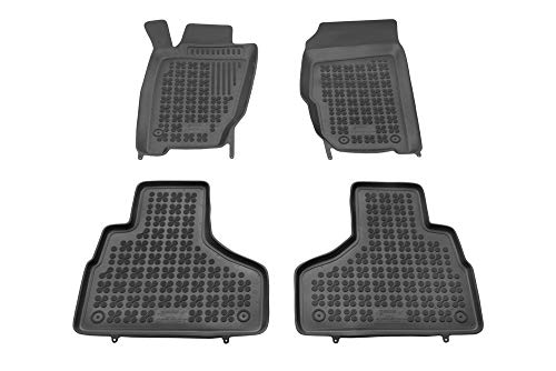 MTM Tapis de Sol pour Jeep Cherokee III (KJ) 2001-2007 en Caoutchouc, Bac sur Mesure Antidérapant avec Rebords 5 cm, cod. 3D 5452
