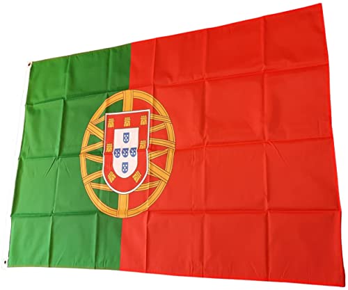 NWFlags Portugal Flag 3ft x 2ft 75d Premium Polyester Suitable For Flagpoles, Multi Colour