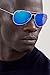 Maui Jim Men's and Women's Mavericks Polarized Aviator Sunglasses, Silver/Blue Hawaii, Medium