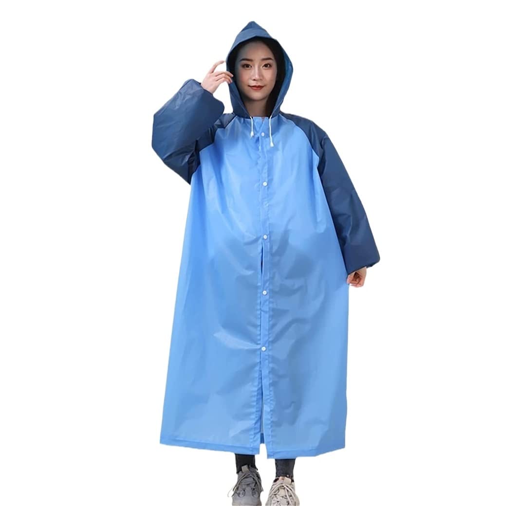 Capa de Lluvia Reutilizable 5 Uds Reutilizable Espesar Mujeres Hombres Capa De Lluvia Impermeable Chaqueta Poncho Capucha Traje Ropa de Agua para Exteriores