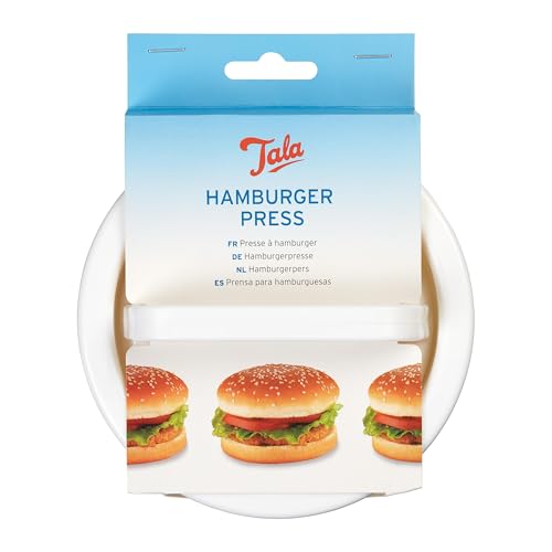 Tala Large Hamburger Press, Perfect for making traditional 100% meat burgers or producing personal creations, Grip handle for quick and easy production, Made with BPA Free Plastic