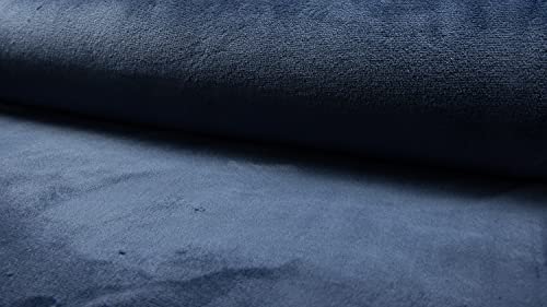 Tissu polaire corail double face haut de gamme 10m coloris jeans moderne