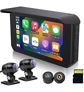 バイク ドライブレコーダー バイクモニター バイク ナビ Amazon.co.jp: UNE バイク ドライブレコーダー CarPlay バイクナビ 5