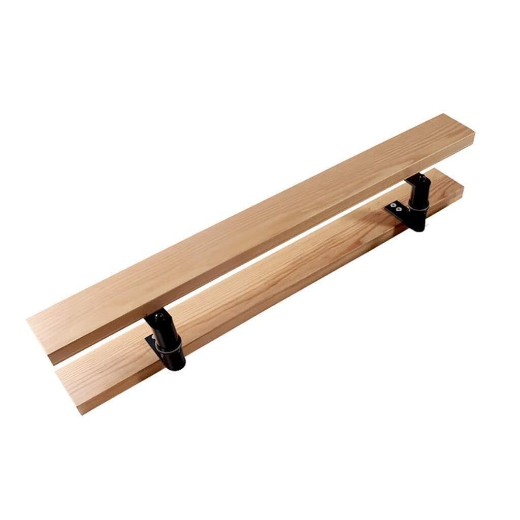 Poignée de porte en bois massif 800mm, poignée en verre au design épuré et noble