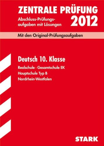 Amazon.com: Zentrale Prüfung 2012 Deutsch 10. Klasse. Realschule