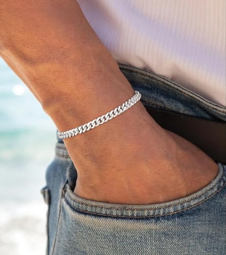 Pulsera de plata esterlina S925 para hombre 5.5mm miniatura 2