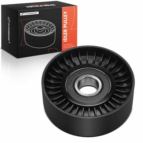 A-Premium Belt Idler Pulley Compatible with Chevrolet Camaro, Corvette & Ford & GMC & Volvo XC60, XC90, S60, XC70 & Asuna & Geo & Isuzu & Mercury & Pontiac & Workhorse & Workhorse Custom Chassis