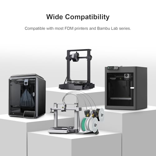 NextShapes Wiederverwendbare Filamentspule, Abnehmbar, Hochfeste und Temperaturbeständige ABS Hohl Refilament Spule für PLA, PETG, Passend für die Meisten 3D Filamente A1/P1S/X1/P1P (Grau, 1 Pack)