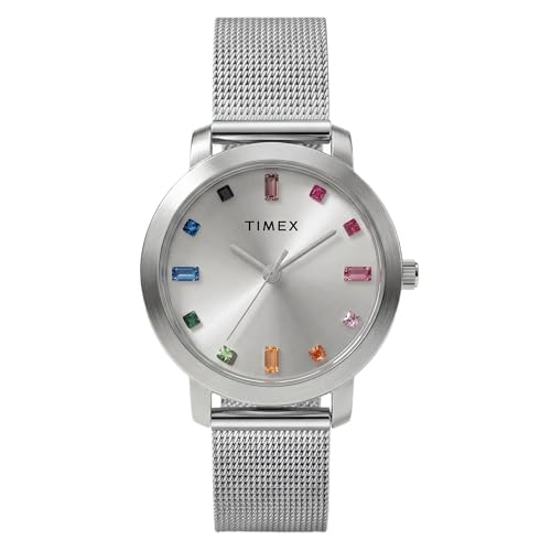 Montre Timex femme 31 mm triple ton argenté aux finitions soignées