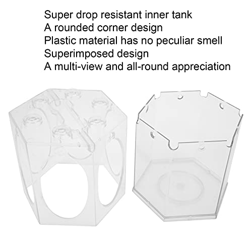 Tanque de peixes hexagonal, tanque de peixes em forma de gaiola e design de canto arredondado Tanque