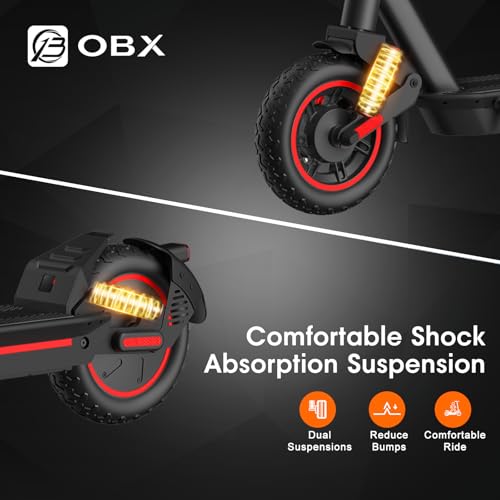Image of Electric Scooter for Adults 10 inch Off-Road Pneumatic Tire 1200W Motor Max 33 Miles Long Range, 30 MPH Top Speed with Cruise Control, Dual Suspensions, Turn Signals Foldable E-Scooter, UL-2272 Certified
