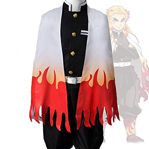 鬼滅の刃 羽織 マント 煉獄 杏寿郎 コート マント cosplay コスプレ衣装 コスチューム 変装 仮装 ハロウィン イベント プレゼント 誕生日 クリスマス 大人 男女兼用 プレゼント イベンド 祭り (煉獄 杏寿郎, L) 鬼滅の刃 羽織 マント 煉獄 杏寿郎 コート マント cosplay コスプレ衣装 コスチューム 変装 仮装 ハロウィン イベント プレゼント 誕生日 クリスマス 大人 男女兼用 プレゼント イベンド 祭り (煉獄 杏寿郎, L)