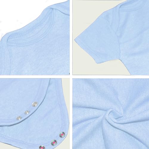Image of VParents Rompers for New Born Baby Girl & Boy (Pack of 3), 100% Cotton Half Sleeve Romper /Bodysuit /Jumpsuit /Onesies /Sleepsuit For Infants & Toddlers, Comfortable Daily Wear Clothes For Babies