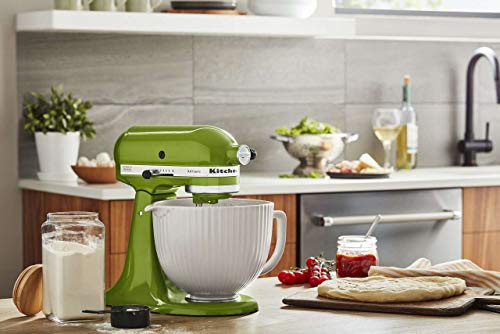 Image of KitchenAid 5 Quart Ceramic Bowl for all 4.5-5 Quart Tilt-Head Stand Mixers KSM2CB5PCC, Classic Column