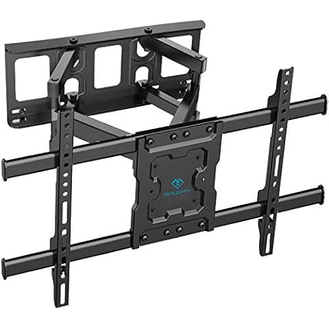 PERLESMITH TV Wandhalterung Schwenkbar Neigbar max.VESA 600x400mm für 37-82 Zoll Flach & Curved Fernseher bis zu 60kg Cover
