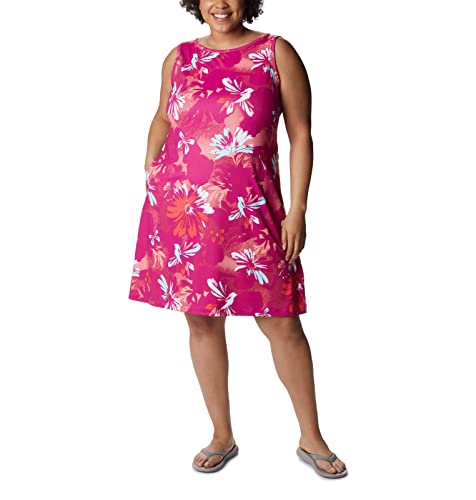 Columbia Women's Chill River Printed Dress, Wild Fuchsia Daisy Party Multi, Small #TOP5