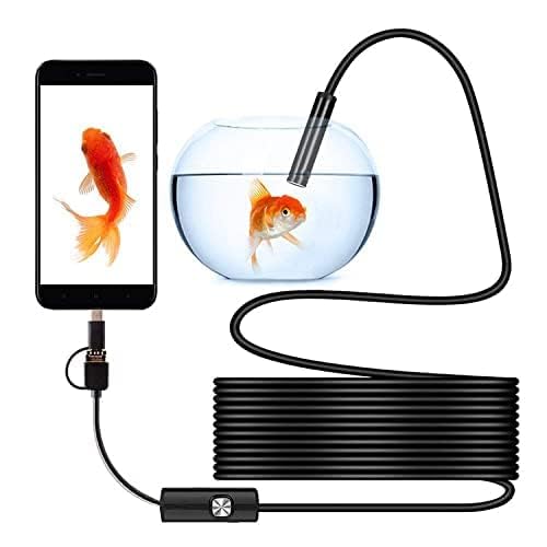 MAYUMI 2 Meter Wire Mini Endoscope Camera for Android USB Borescopes Waterproof Led Lighting Inspection Camera with Free C-Type Connector (B0CWH8YD58) Amazon Price History, Amazon Price Tracker