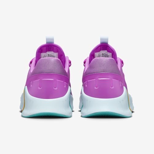 Nike Free Metcon 5 Women's Workout Shoes (DV3950-501, Hyper Violet/Glacier Blue/Dusty Cactus/Laser Orange) Size 14