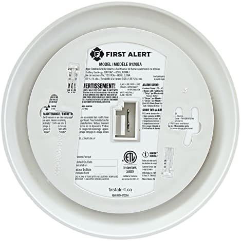 First Alert 9120BA Hardwired Smoke Alarm with 9V Backup Battery, Smoke Detector - 2
