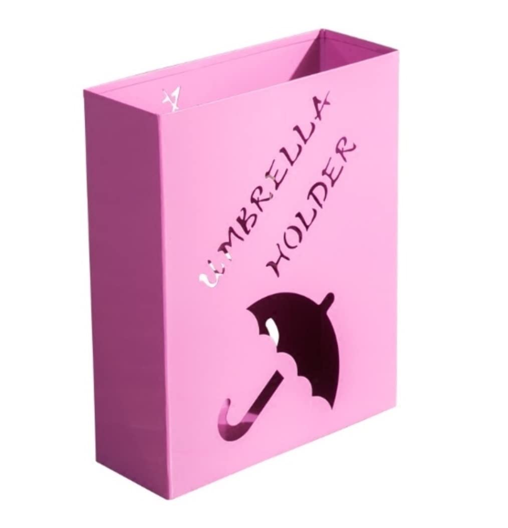 Porte-parapluie rectangulaire en métal avec tapis de sol pour entrée