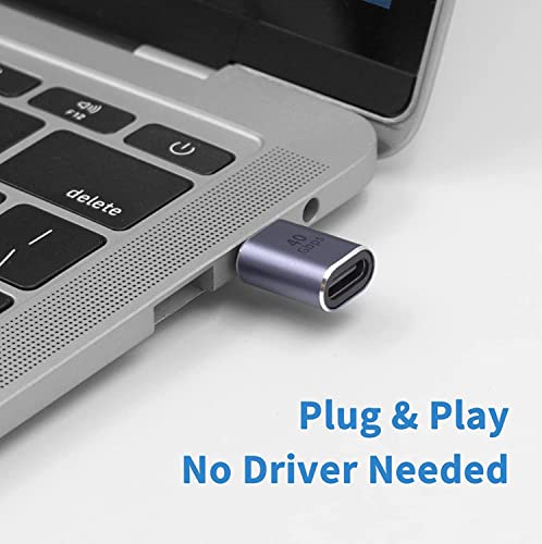 Image of MICROWARE 40Gbps USB4.0 C Adapter Type C 4.0 Male to Female Connector, with LED Indicator, Support 8K Audio and Video Transmission, for Smartphone Tablet Steam Deck, (Passthrough F /M)