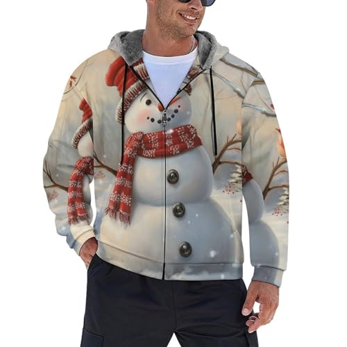 Sweat à capuche zippé pour homme idéal pour l'hiver et le quotidien