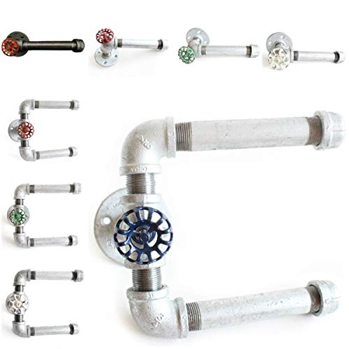 Industrial Pipe Double Roll Toilet Paper Holder, Toilet Roll Holder Industrial Farmhouse Bathroom decor, Bathroom fixture, Holds 2 rolls at once, Industrial décor