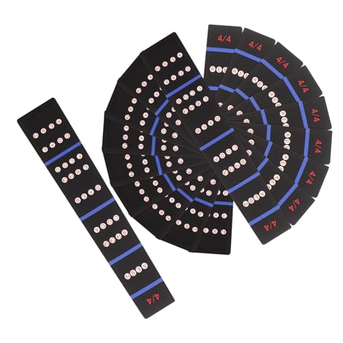 LRXIYODE 10個初心者向け小提琴把位音準シール 指の位置を正確に示す粘着デ