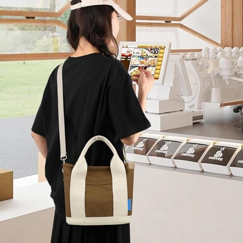 Sac à bandoulière en toile Teksome avec multiples compartiments réglables - 2