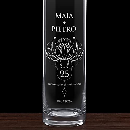 Maverton Vaso per fiori in vetro - decorativo