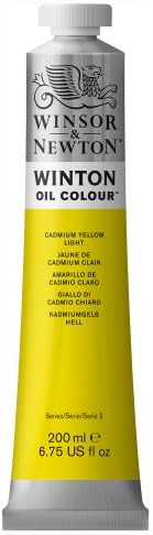 Winsor & Newton Winton Oil Color, 200ml (6.75-oz), Cadmium Yellow Light