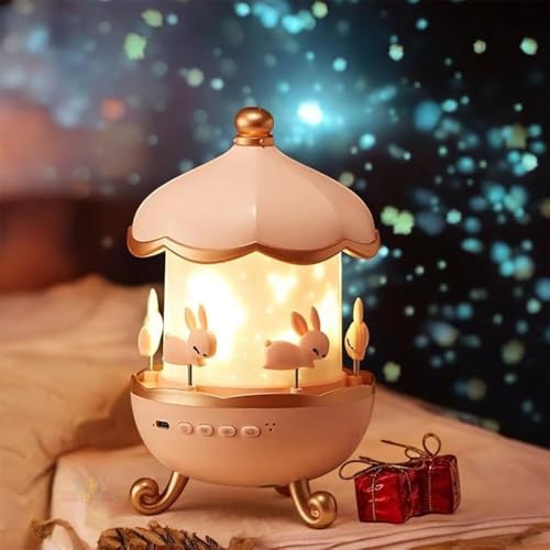 Image of Flexi Madhav Night Light for Bedroom, 7 Film Gradual Rotating LED Projection Night Lamp Projector for Bedroom Light Decor, Table Lamp for Home, (Night Lamp)