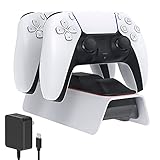 Fast Charging Station Dock Station for PS5 Controller, FYOUNG Controller Charger for Sony Playstation 5 DualSense Wireless Controller with AC Power Adapter