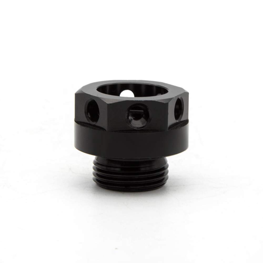 FXCNC Racing Motorcycle Oil Filler Cap - Anodized Aluminum Black For Suzuki GSX-R, Hayabusa, V-Strom