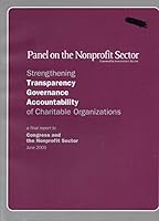 Strengthening Transparency, Governance, Accountability of Charitable a Organizations: Final Report 0929556313 Book Cover