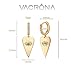 VACRONA Gold Hoop Earrings Evil Eye Huggie Earrings for Women 14k Gold Plated Small Huggie Hoop Earrings