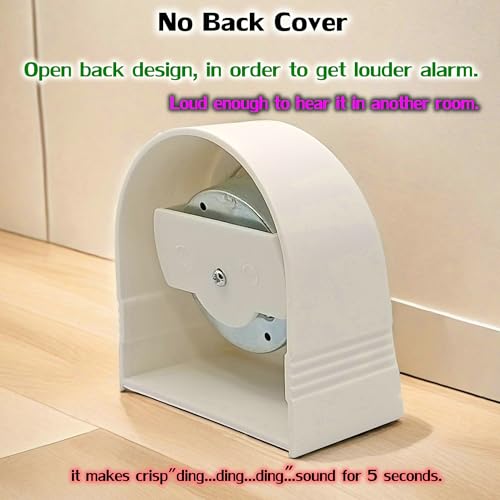 60 Minute Wind Up Timer, Visual Mechanical Timer with Loud Alarm, Manual Countdown Timers for Classroom, Home, Study and Cooking (White) - Image 5