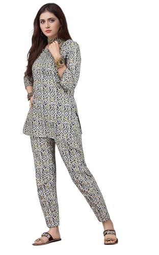 Image of RICHIK Women's Co-ord Set|Kurta Set for Women|Printed Kurta with Pant|Co-ord Set