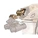 TONGDAJINBAO Night Vision Goggles NVG Mount for L4G24 Metal Helmet Mounts PVS15/PVS18 Metal Aluminum Helmet Mount CNC Dovetail NVG Mount(Sand)