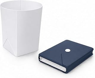 Wallet Size Collapsible Silicone Cup Ultra Thin Travel EDC Cup Navy Blue | Wallet size foldable cup ultra thin EDC silicone cup, reusable odorless BPA free travel cup for daily use