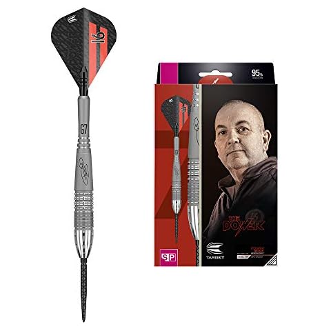 Target Darts Phil Taylor Power 9-Five Gen 7 22G 95% Tungsten Swiss Point Steel Tip Darts Set Wolfram Dartpfeile Cover
