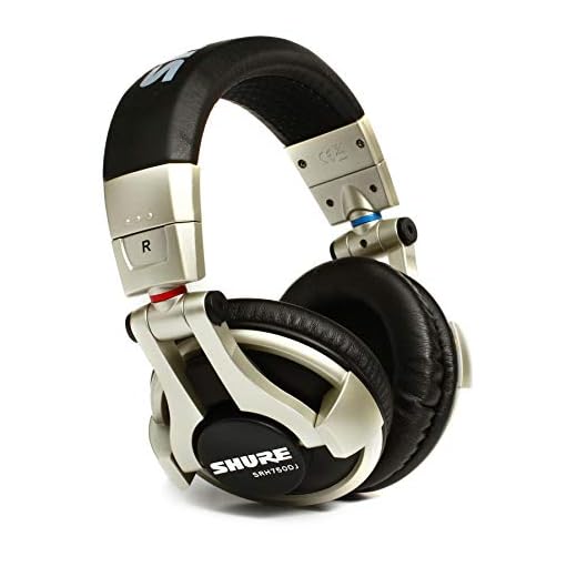 Shure SRH750DJ Professional Quality DJ Headphones (Gold)