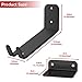 TNINE Bike Rack Wall Mount, Horizontal Storage Pedal Hook for Bicycle, Bike Wall Hanger for Garage Storage,3 Pack