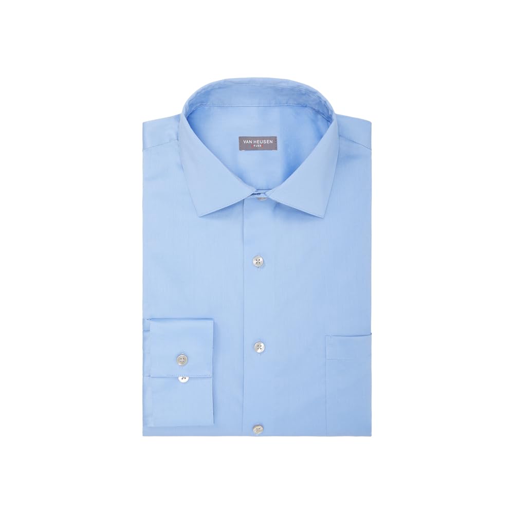 Van Heusen Men's TALL FIT Dress Shirt Ultra Wrinkle Free Flex Collar