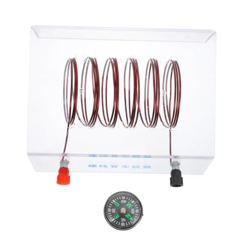 Kisangel Solenoide per Esperimenti di Fisica Educativo Giocattolo Scientifico in Plastica e Rame Facile da Montare e Smontare per Strumento Didattico per Lezioni di Fisica e Pratica
