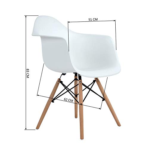 La Mejor Recopilación de Silla Eames Con Brazos que puedes comprar esta semana. 17 Silla Eames Con Brazos marca MUNDO IN MUEBLES (3)