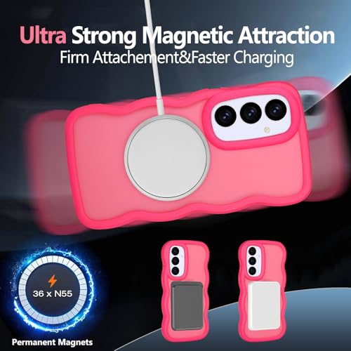 Coque Samsung S25 FE ondulée rose évite les chutes - 3