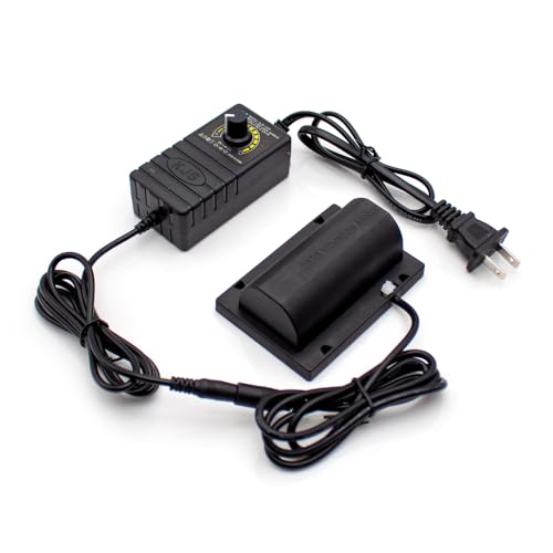 Toplionace DC 12V Dubbelhuvud Vibrationsmotor Massagesäng Motor Massage Soffa Tillbehör 3000-4800rpm R2838 (med Strömadapter)