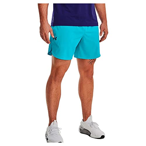 Under Armour Pantalones Cortos UA Peak Woven, Azul Surf, Large para Hombre